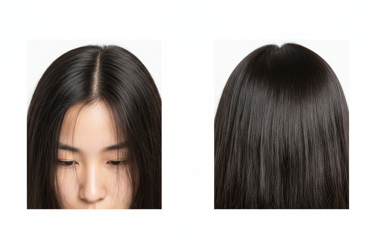VELON Red Light Scalp Massager - before and after hair growth results